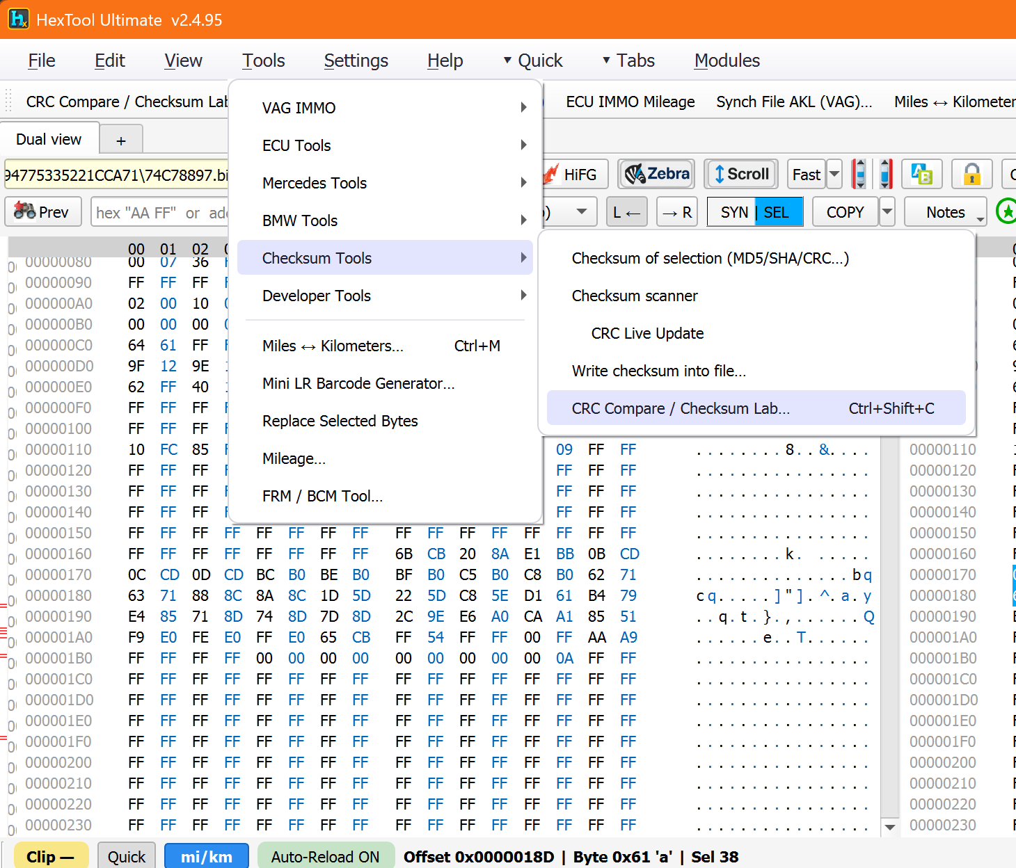 Checksum Lab — empty state