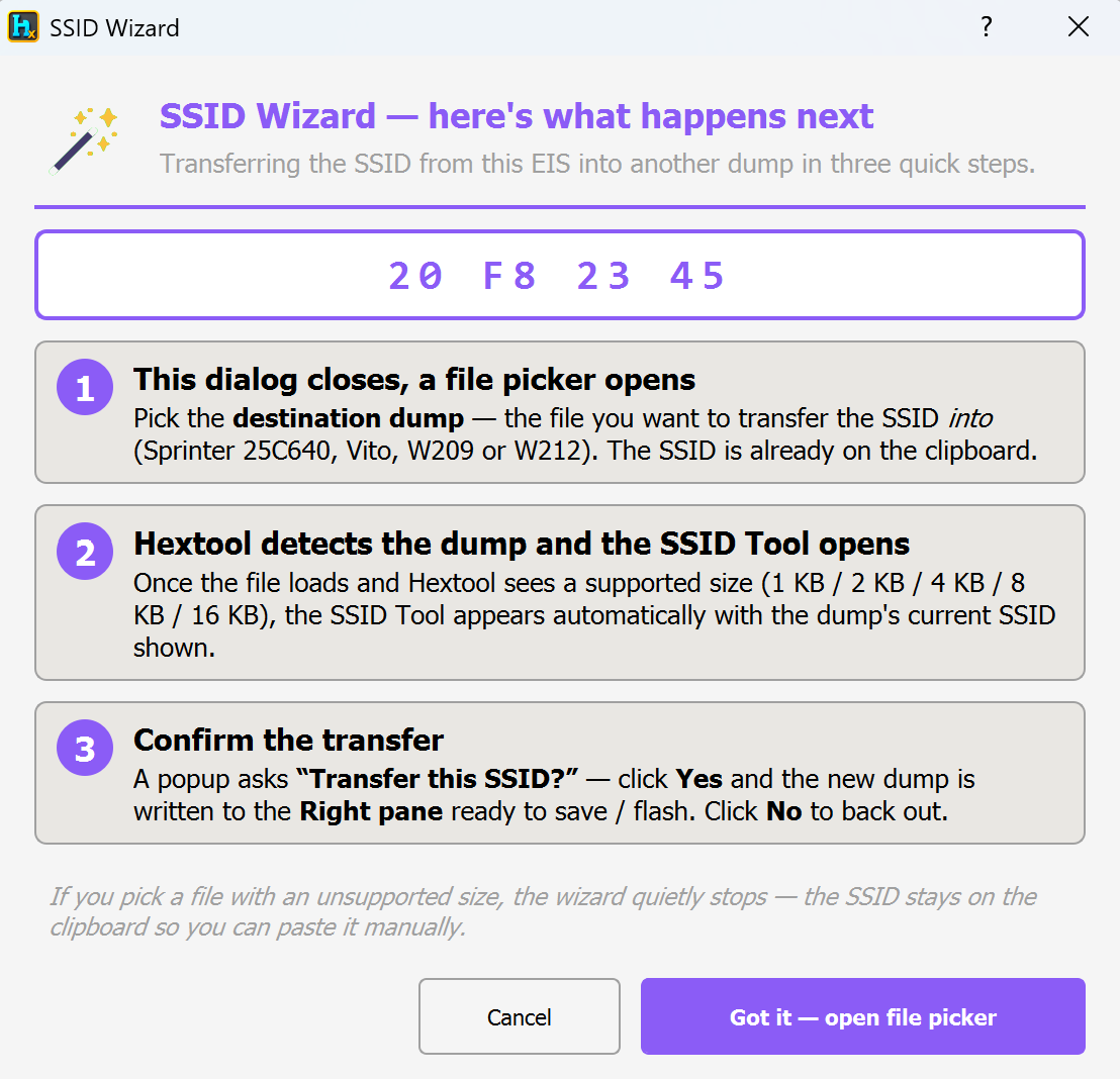 SSID Wizard walkthrough