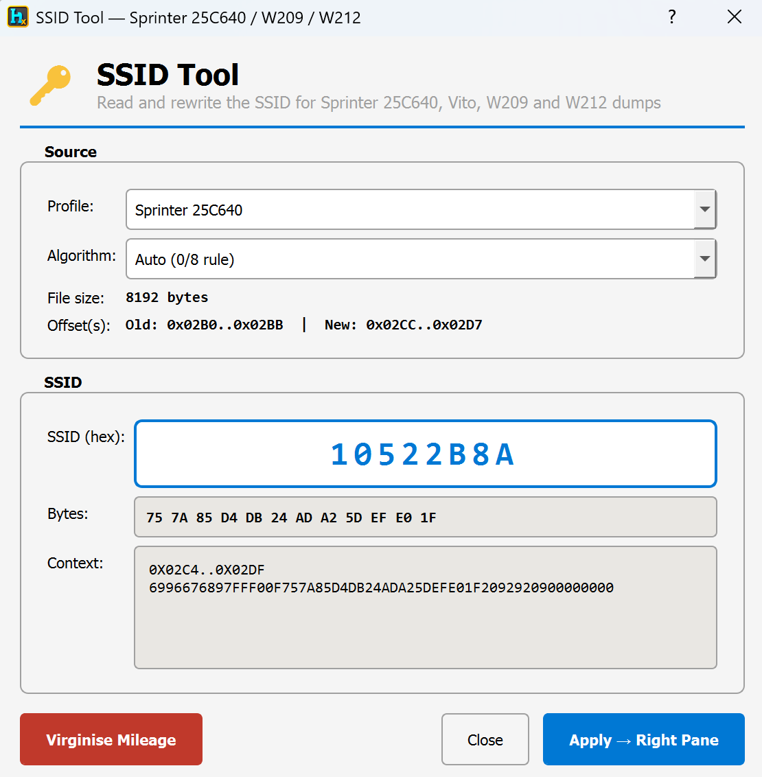 Mercedes SSID Tool