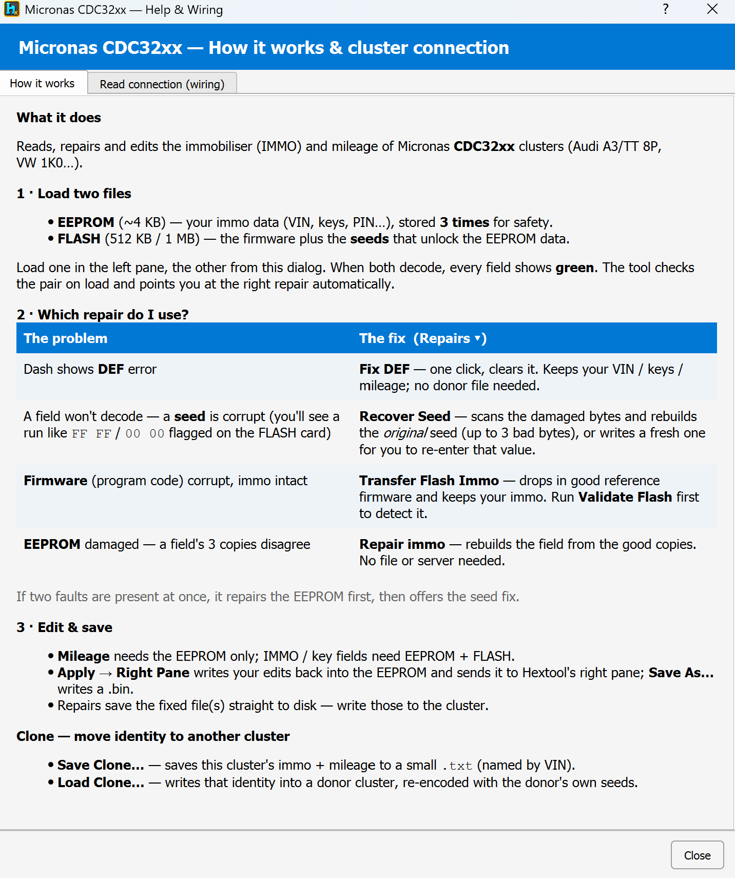 Recovery Wizard guidance