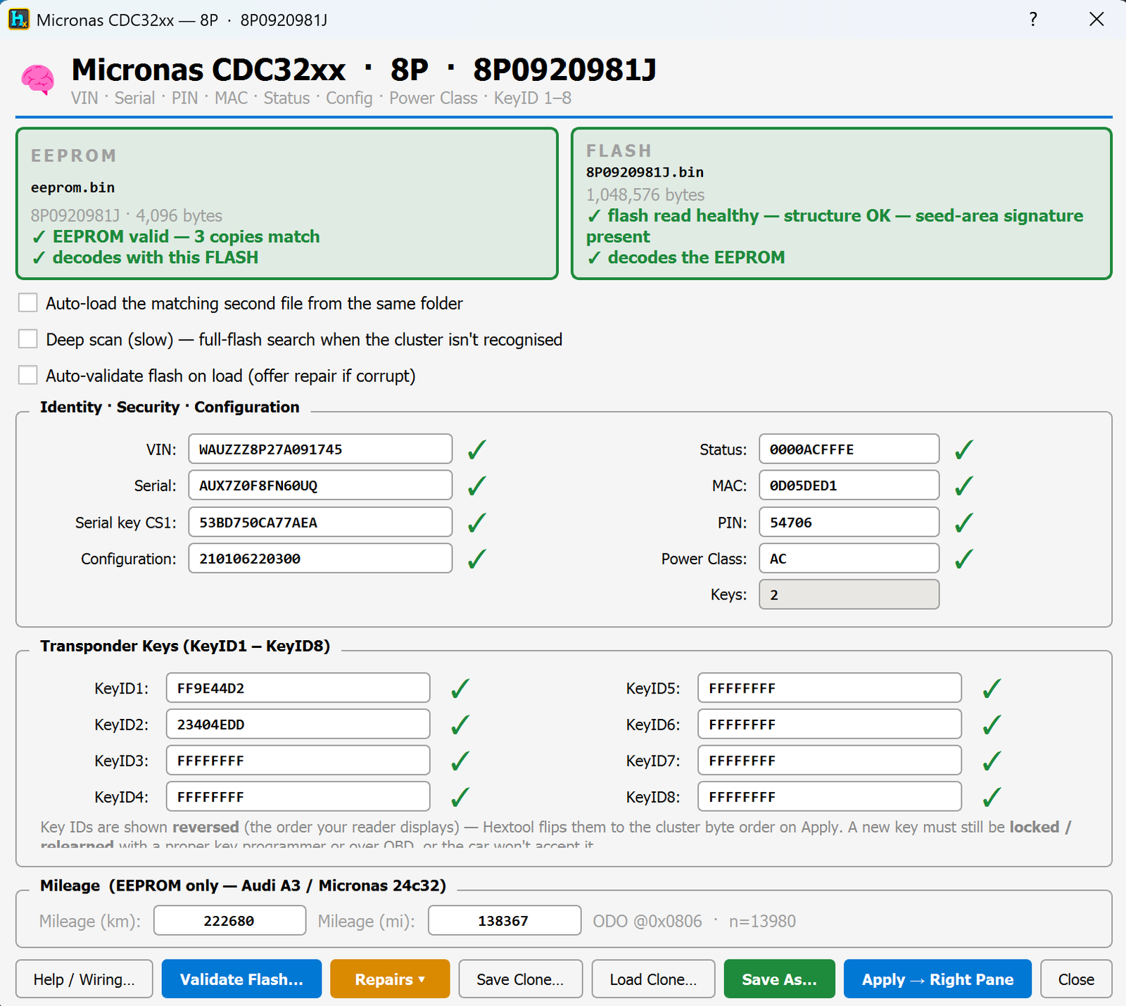 Micronas CDC32xx Editor